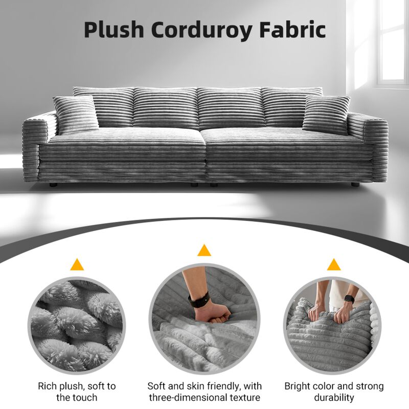 Merax Modern Comfy Upholstered Sofa Cloud Couch