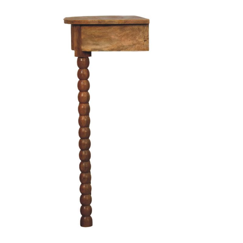 Artisan Furniture Solid Wood Spindle Radiator Console Table, Brown image number 5