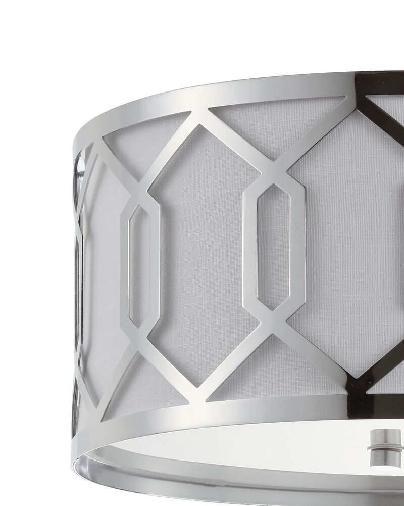 Hex Metal LED Flush Mount