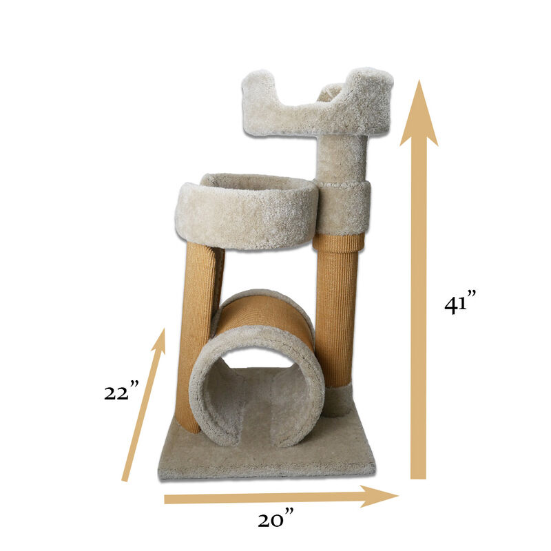 Royal Cat Boutique NANI-2 41-in Cat Tree, Neutral, Medium image number 4