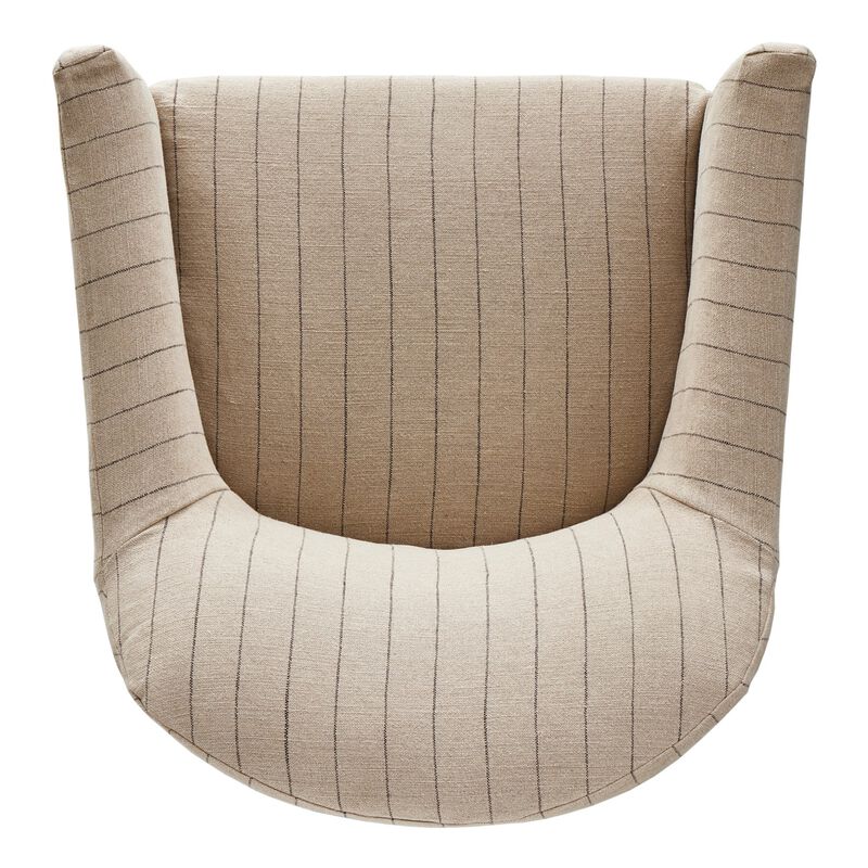 Lowell Lavon Flint Slipcover Swivel Chair