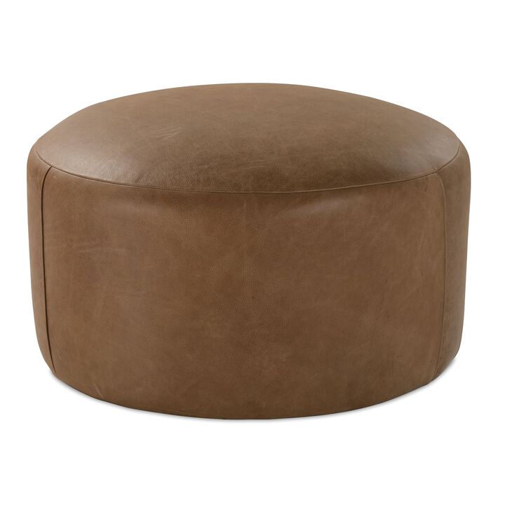 Cleo Leather Ottoman