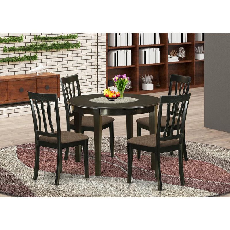 5 PC small Kitchen Table set-Kitchen Table and 4 Kitchen Chairs