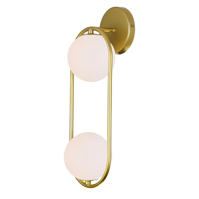 Celeste 2 Light Sconce With Medallion Gold Finish