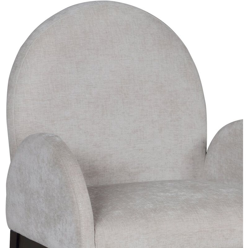 Meridian Furniture Waldorf Grey Chenille Fabric Dining Chair