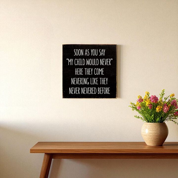 Parent Life Wood Sign Rustic Wooden Wall Decor with Humorous Family Quote