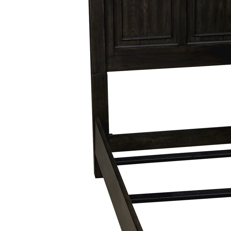 Liberty Furniture Queen Panel Bed in Rubberwood Solids & Split Heart White Oak Veneers image number 1