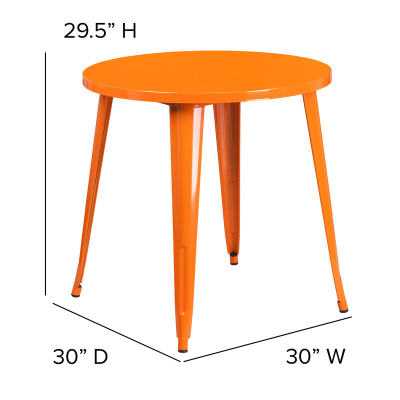 30RD Aged Black Metal Table image number 2