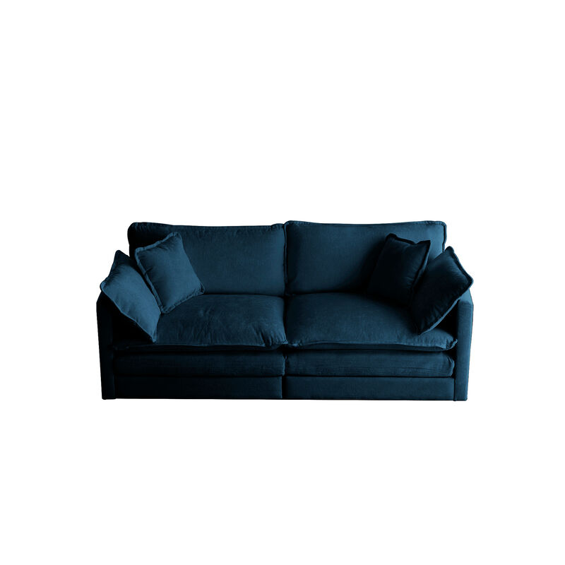 Modern Fabric Loveseat Sofa Couch image number 0