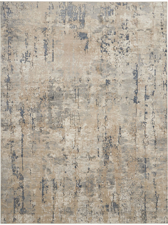 Quarry QUA01 Beige/Gray 6'7" x 9'6" Rug