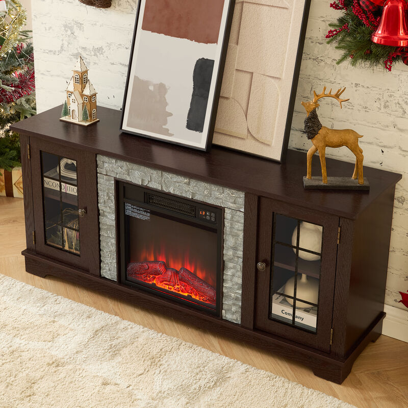 Slukun Electric Fireplace TV Stand image number 2