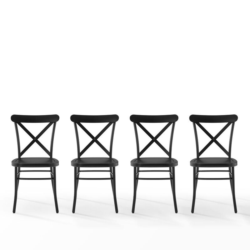 Camille 4-Piece Metal Dining Chair Set