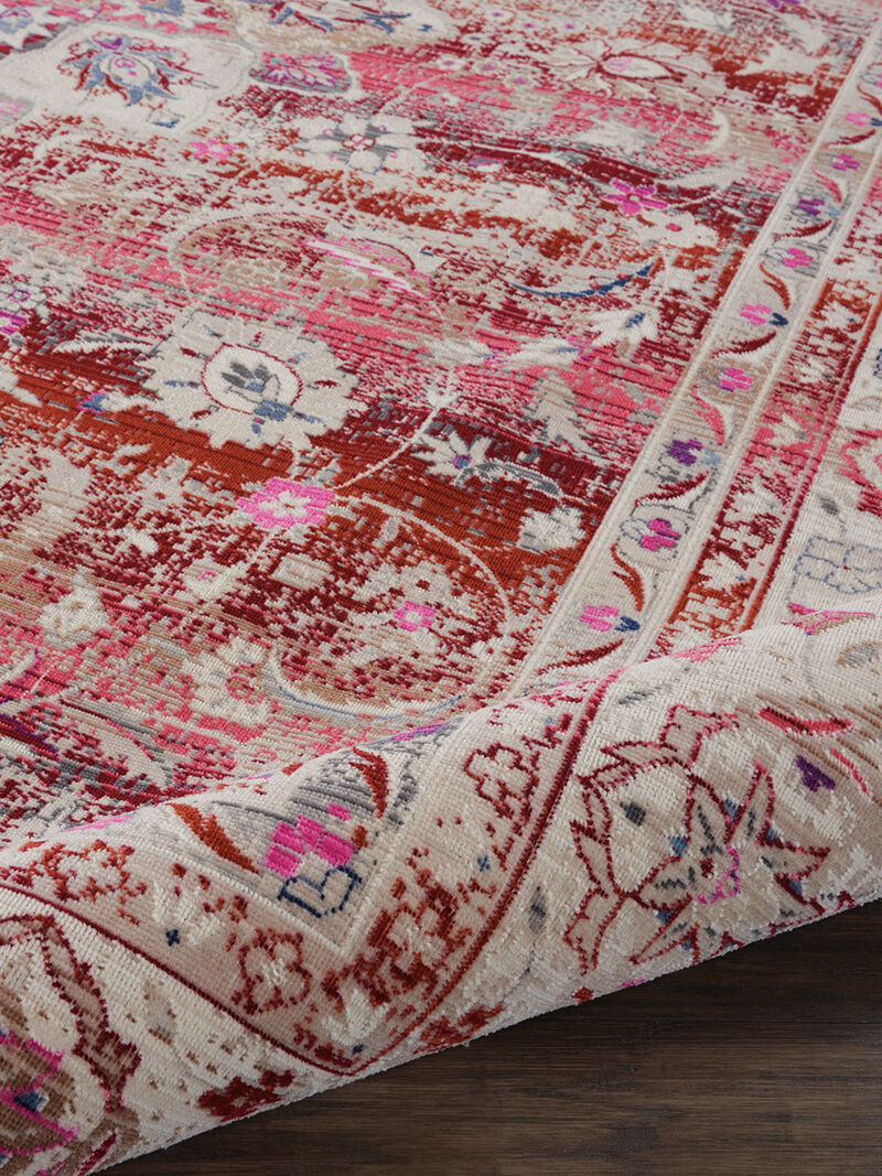 Vintage Kashan VKA01 Red 4' x Round Rug