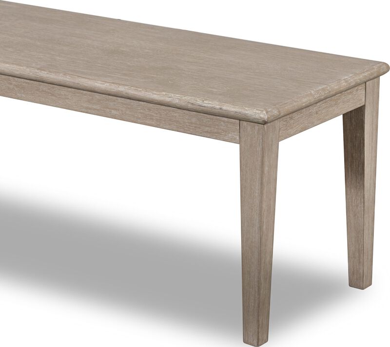 Camden Oak Wood Bench in Chai