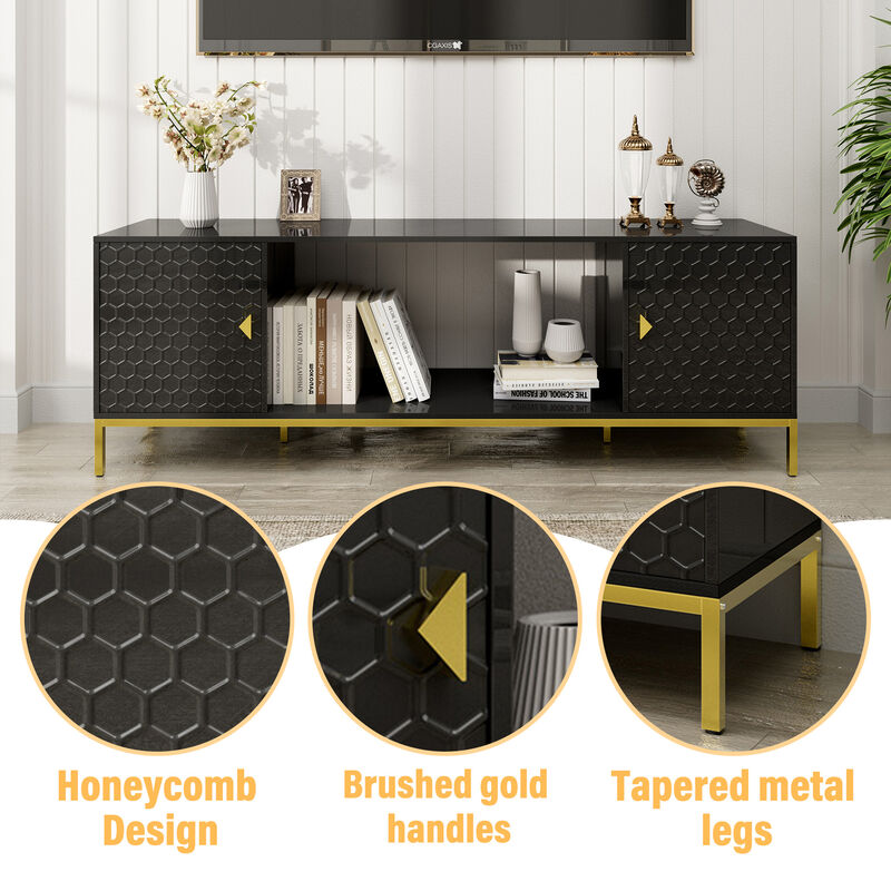 TATEUS Heavy Duty TV Stand image number 6