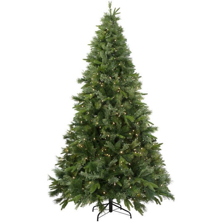 9.5' Pre-Lit Ashcroft Cashmere Pine Artificial Christmas Tree - Warm White LED Lights