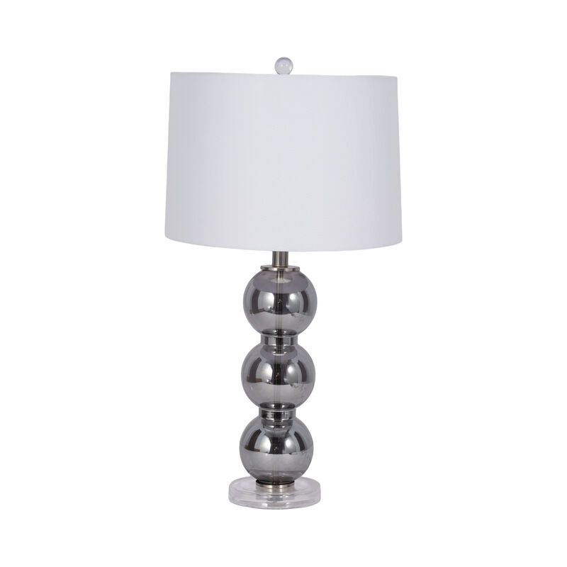 29" Stacked Glass Ball Table Lamp Crystal Base, Sm image number 0