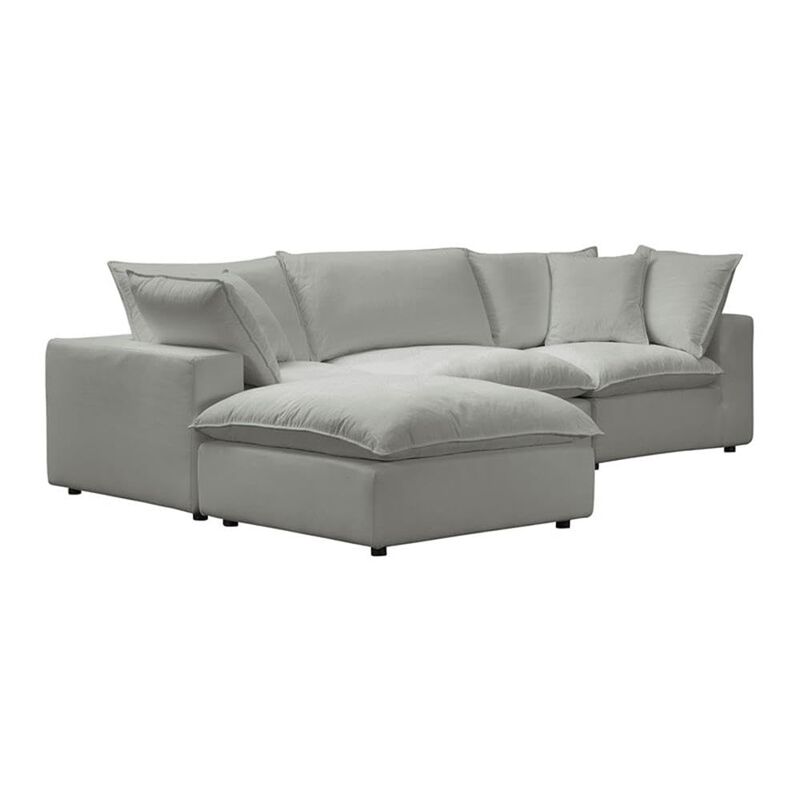 Cali Slate Performance Fabric Modular 4 Piece Sectional image number 2