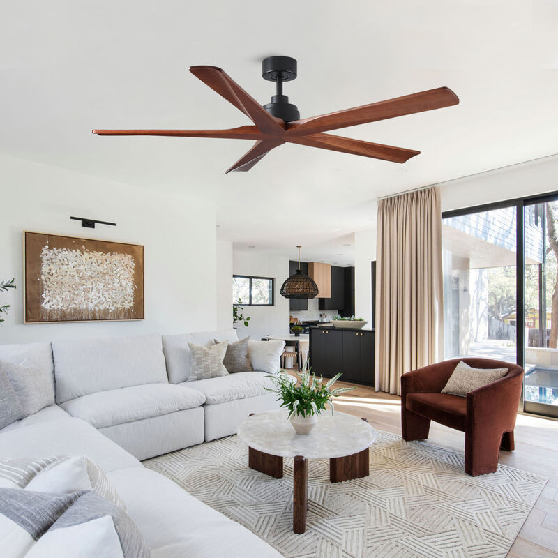 ELEMENT ACE Low Profile Reversible Ceiling Fan with Remote Control Quiet Operation Energy Efficient DC Motor 6 Adjustable Speeds Ideal for Medium Sized Rooms Year Round Use image number 5