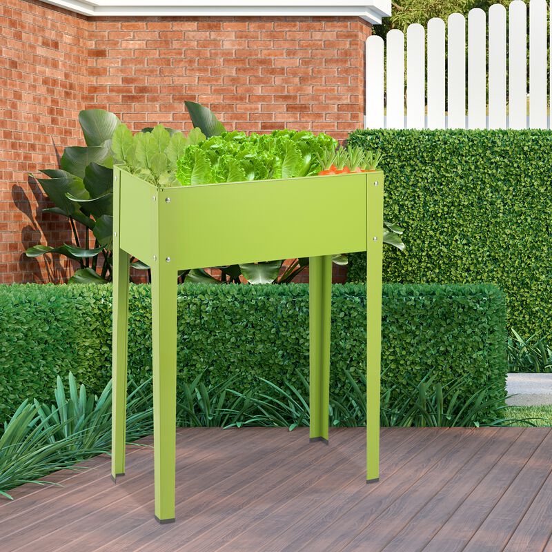 Outdoor Elevated Garden Plant Stand Flower Bed Box