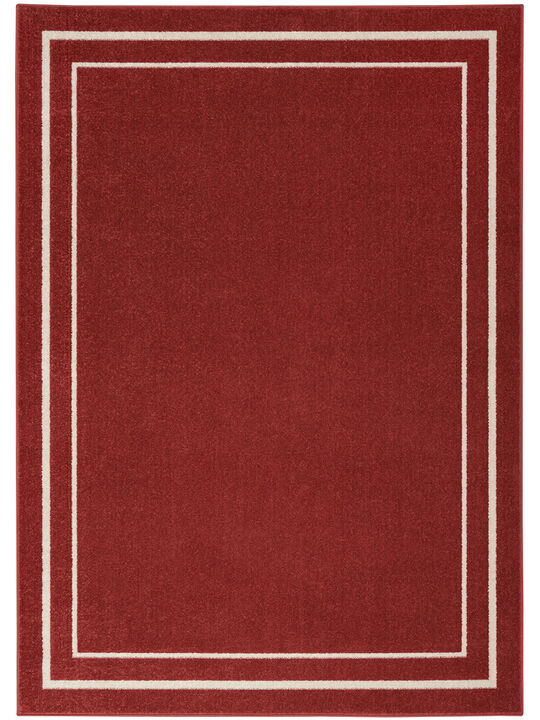 Nourison Essentials NRE02 Brick/Ivory 6' x 9' Rug