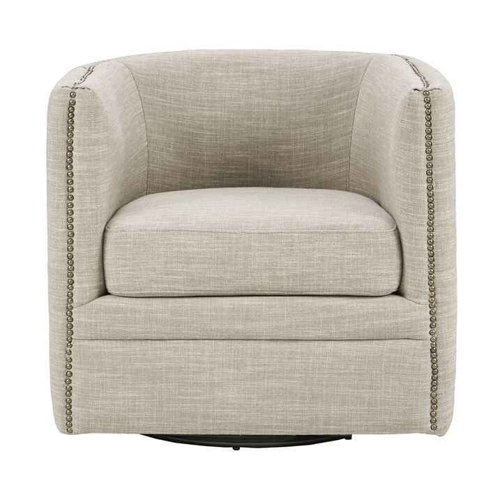 Gracie Mills Alisa Classic Low-Back Tufted Swivel Chair