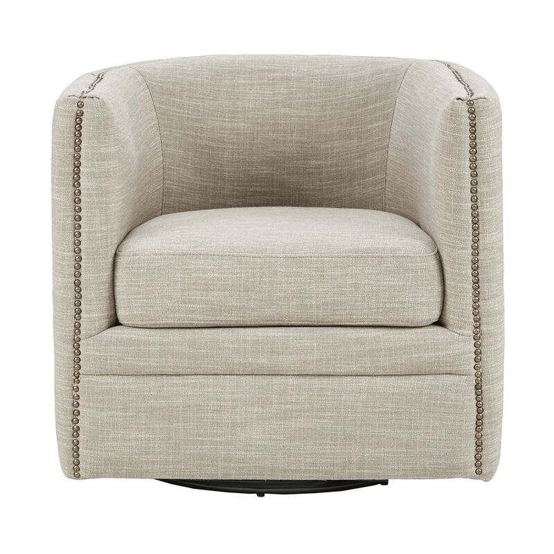 Gracie Mills Alisa Classic Low-Back Tufted Swivel Chair