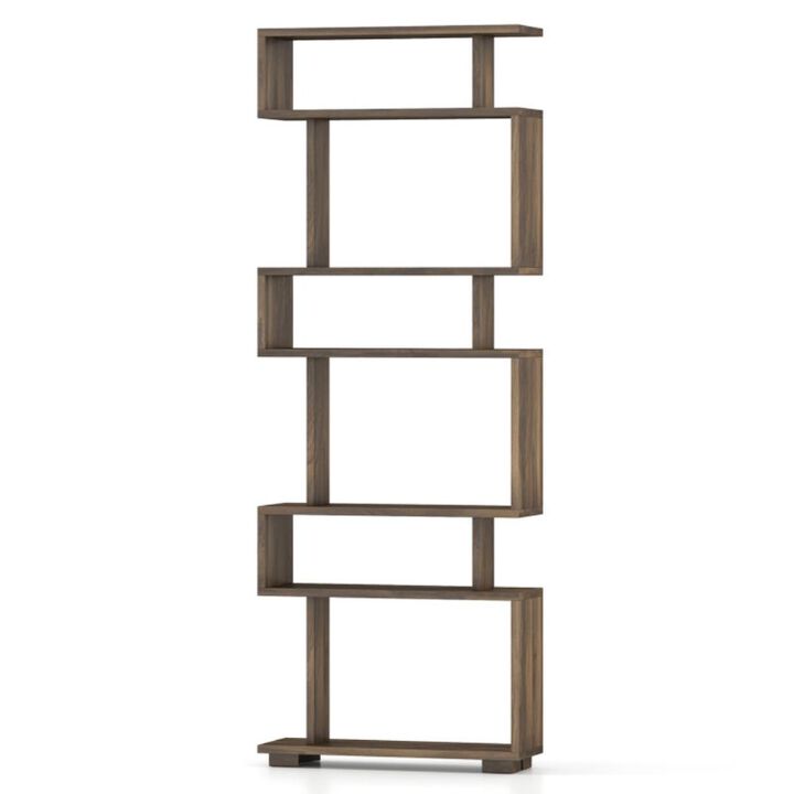 Hivvago 6-Tier Bookcase with Anti-Tipping Kit