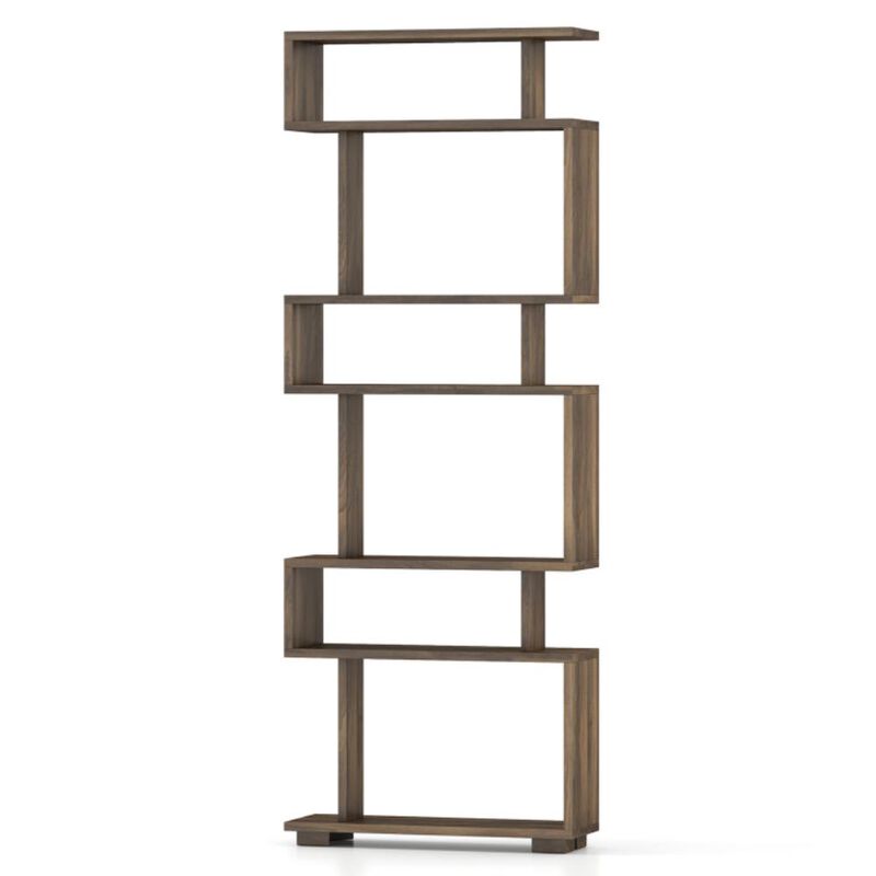 Hivvago 6-Tier Bookcase with Anti-Tipping Kit