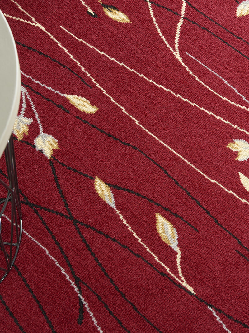 Grafix GRF15 Red 4' x Round Rug