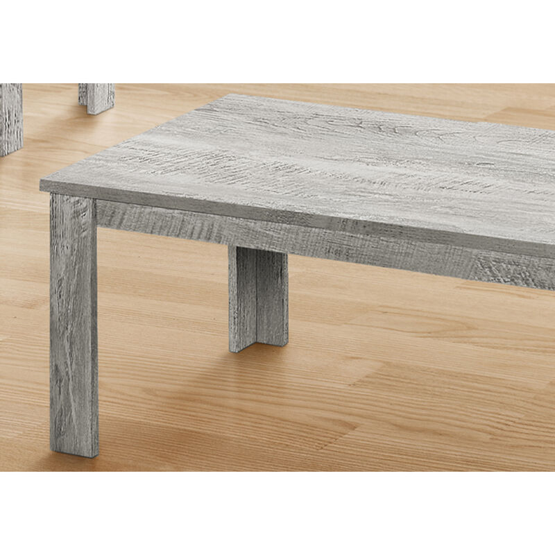 Monarch Specialties I 7860P Table Set, 3pcs Set, Coffee, End, Side, Accent, Living Room, Laminate, Grey, Transitional image number 4