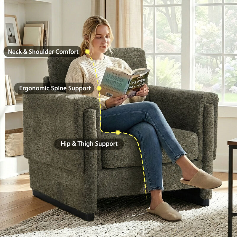 Laxrut Upholstered Accent Armchair image number 6