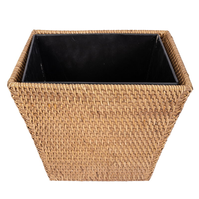 Saboga Home&trade; Rectangular Tapered Waste Basket with Metal Liner image number 0