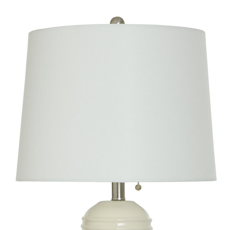 Coastal Sand Ridge Ceramic Lamp