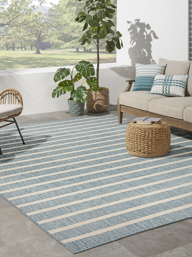 Positano POS03 Aqua/Ivory 8' x 10' Rug