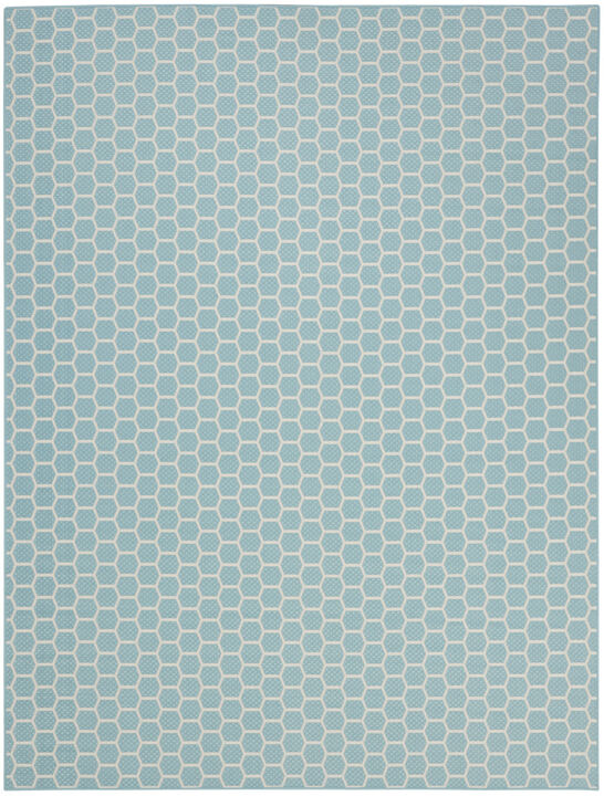 HomeRoots Geometric Indoor Outdoor Area Rug