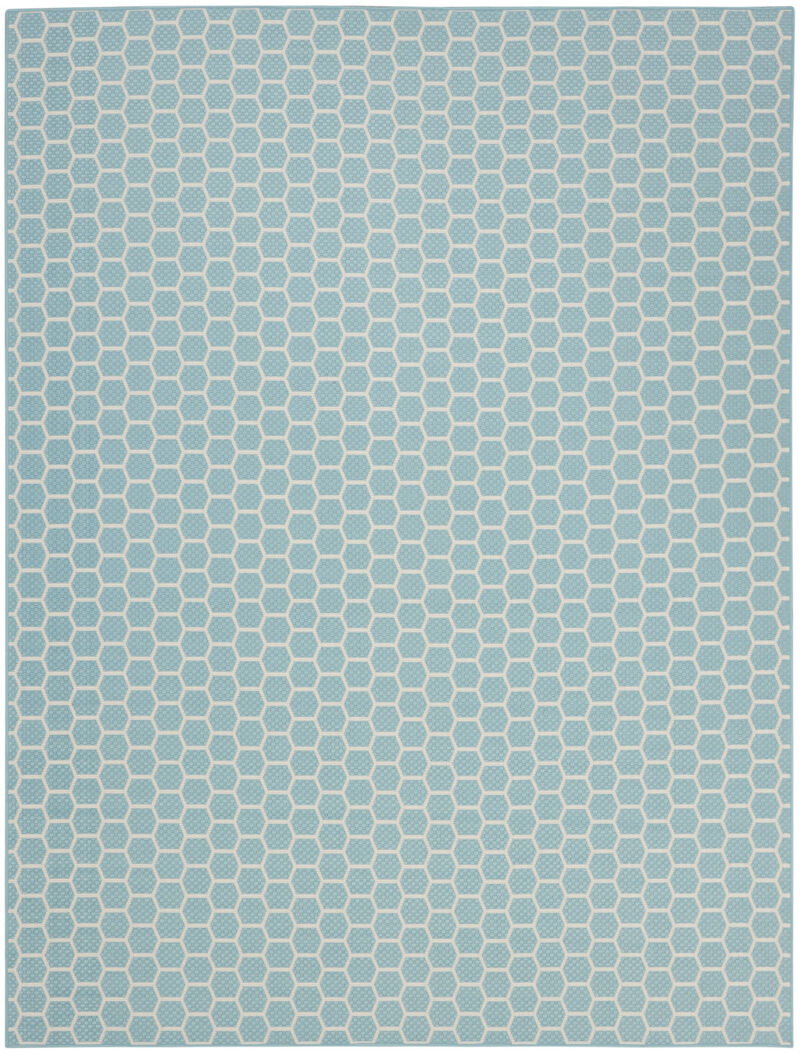 HomeRoots Geometric Indoor Outdoor Area Rug image number 0