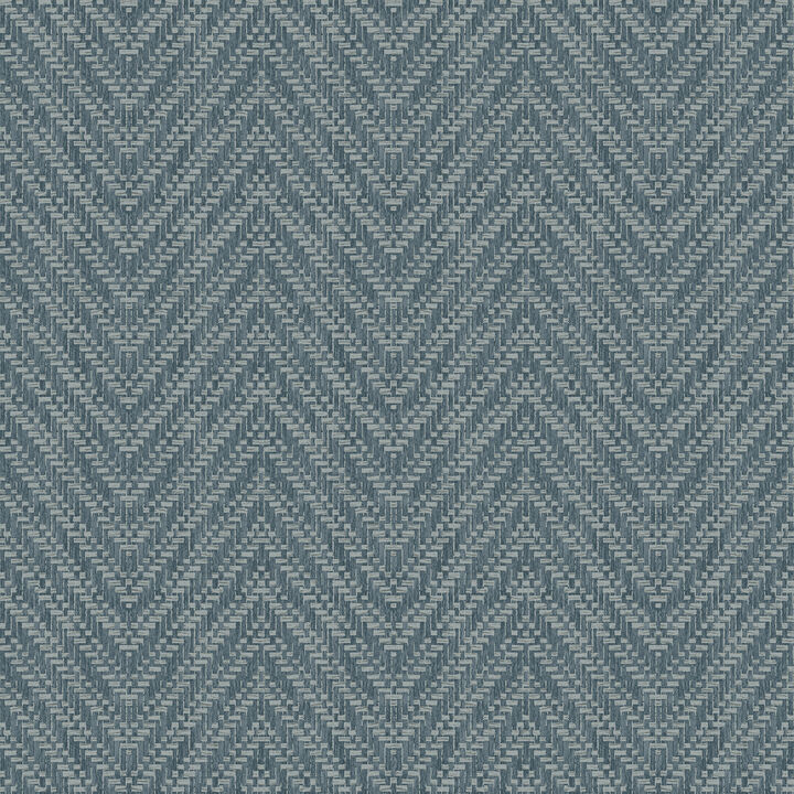 Glynn Teal Chevron Wallpaper (Set of 2)