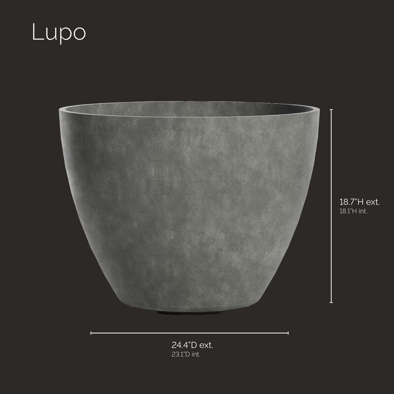COSAPOTS Lupo Tapered Planter - Fiberglass Indoor/Outdoor and Weather-Resistant Large Planter.