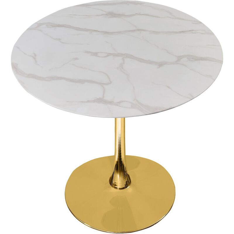 Meridian Furniture Tulip Gold Dining Table