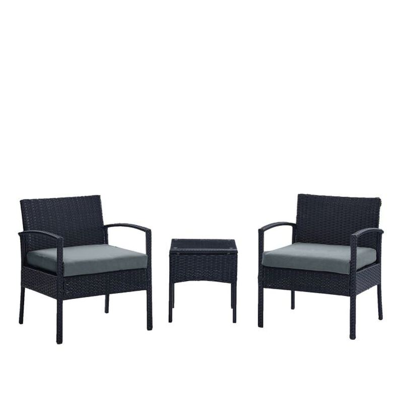 Noli Gray 3-Piece Patio Set