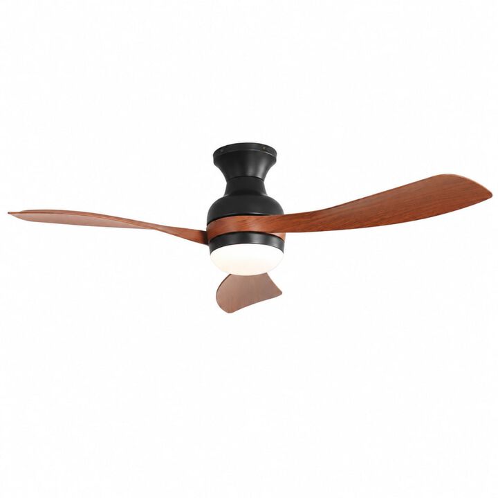ELEMENT ACE 52 Inch Ceiling Fan with Dimmable LED Light, Reversible DC Motor, Remote Control and Light Memory for Indoor Rooms