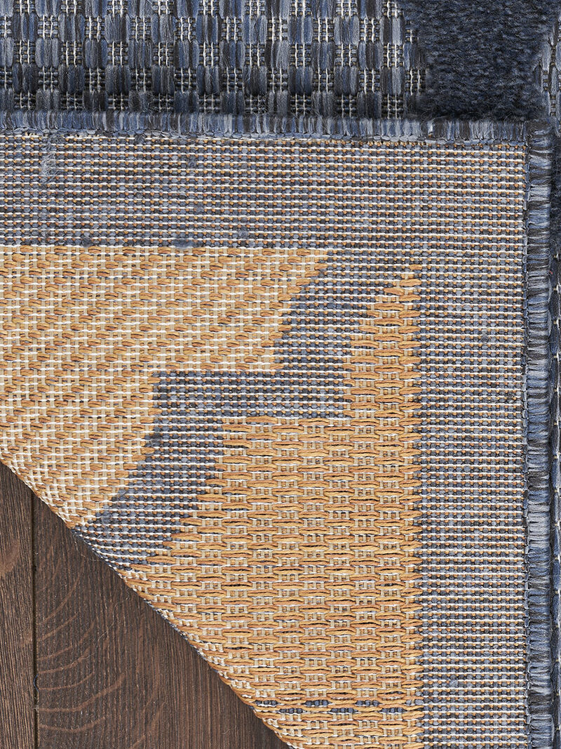 Easy Care NES01 Navy/Blue 7' x 10' Rug