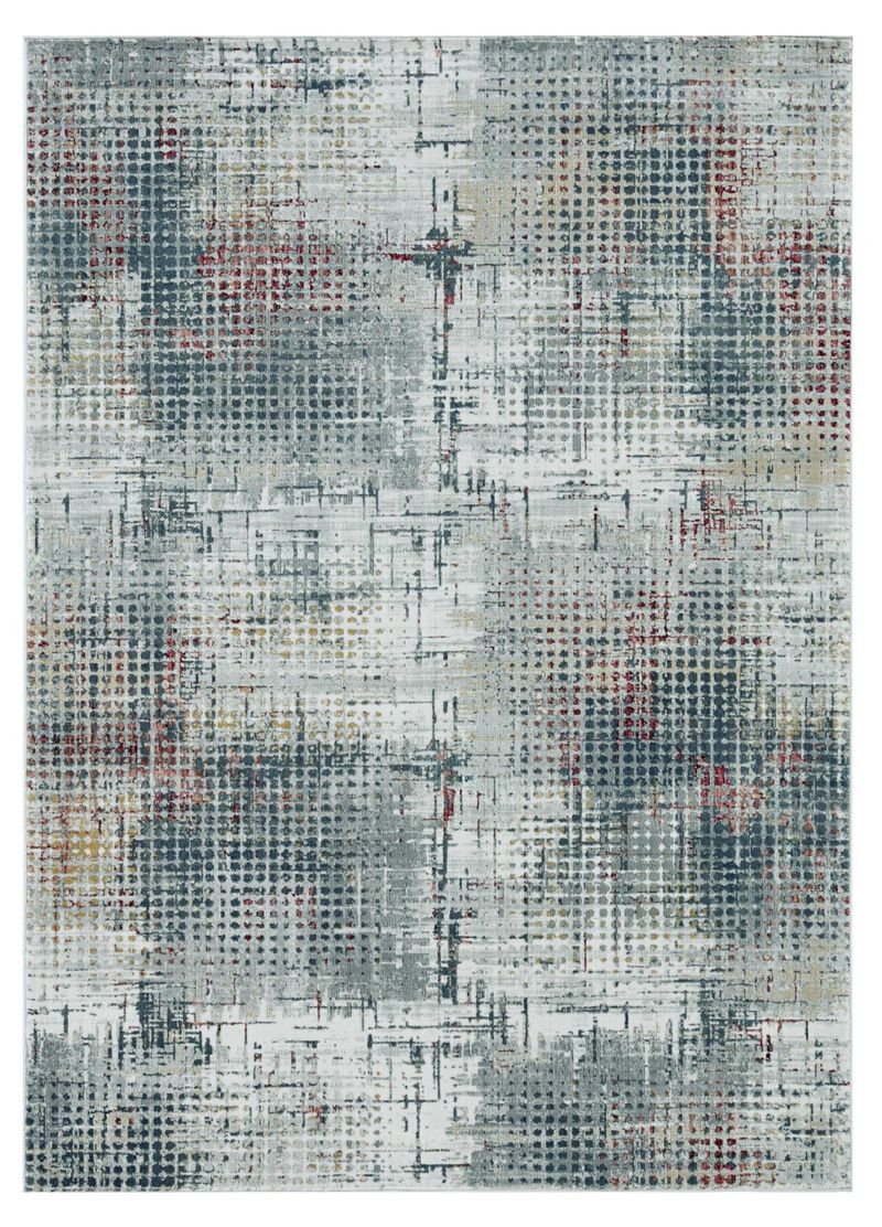 HomeRoots 3' X 5' Gray Abstract Area Rug image number 0