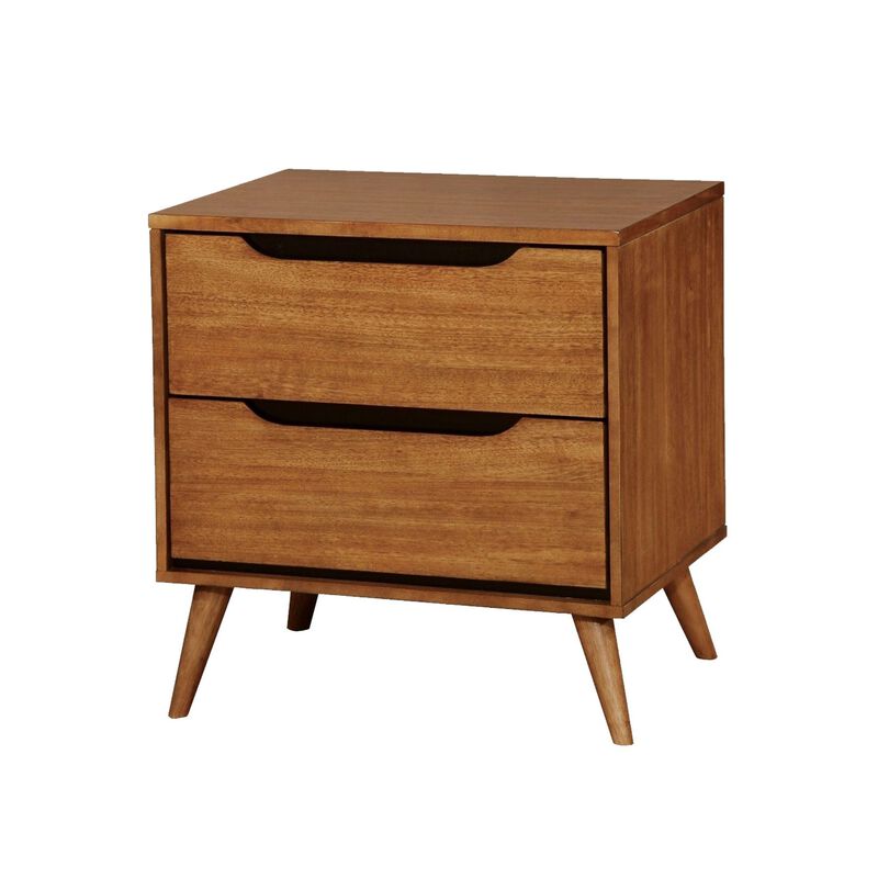 Bedroom Set in Wood &ndash; 3 Piece Set with 2 Nightstands image number 3
