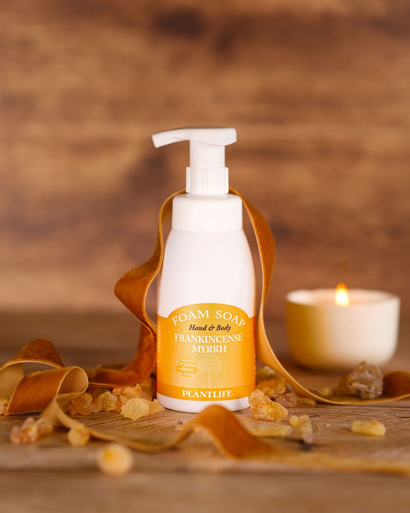 Plantlife Foam Soap Pump - Frankincense & Myrrh image number 1