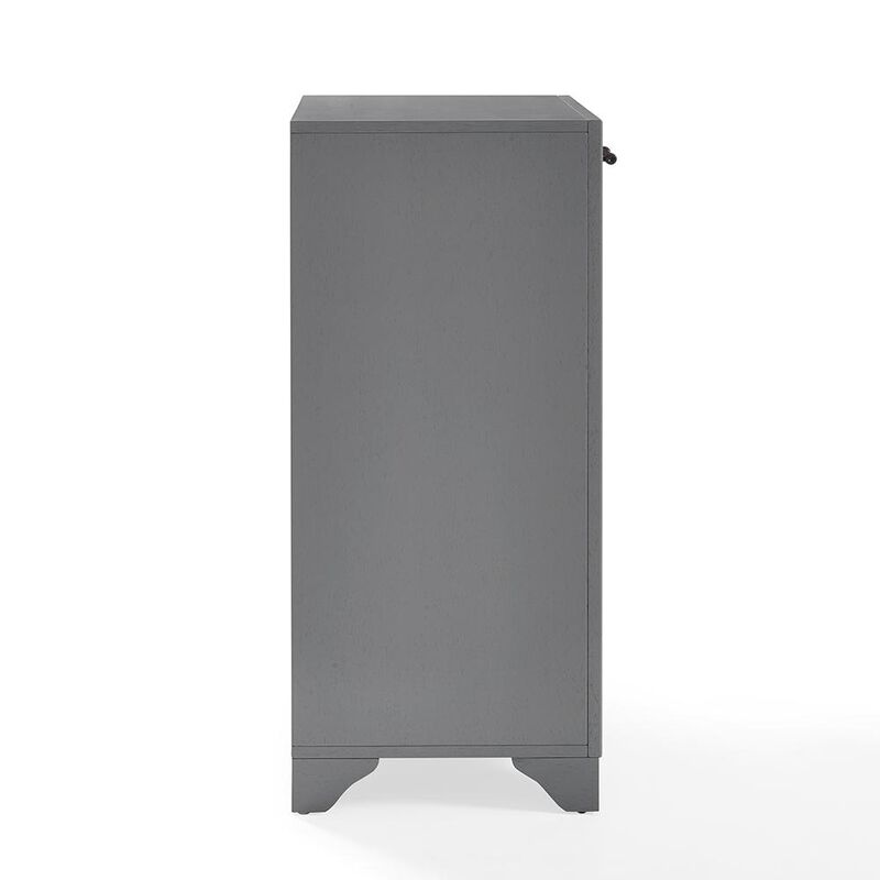 Crosley Furniture Tara Linen Hamper Gray