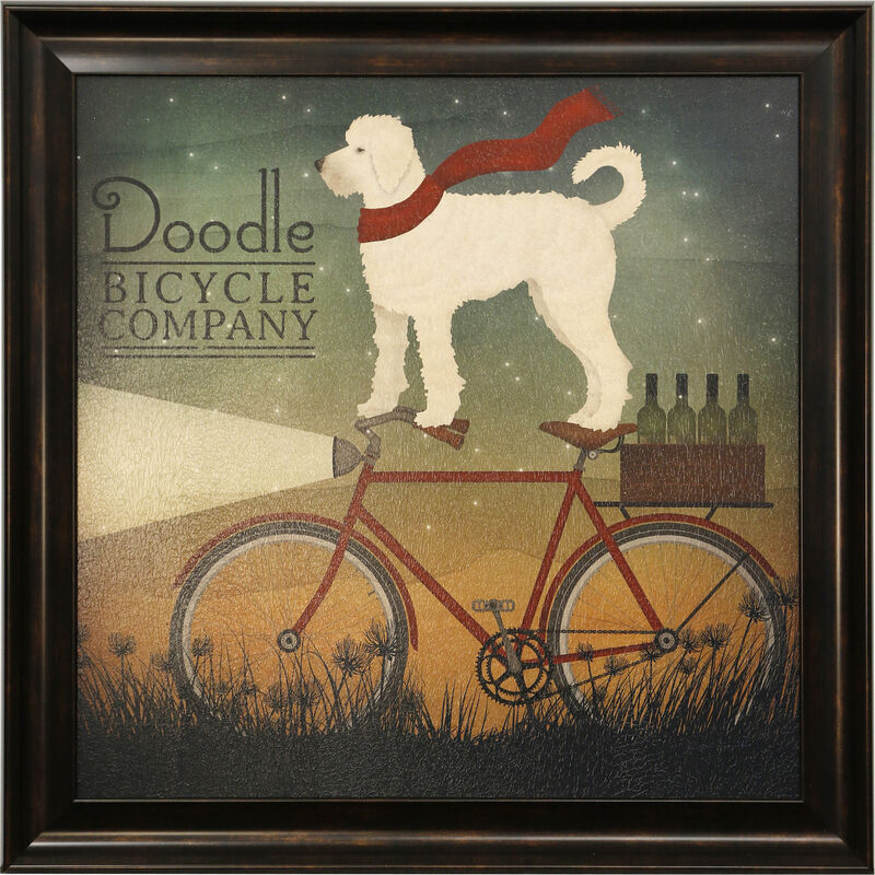 Doodle Bicycle Co Framed Print