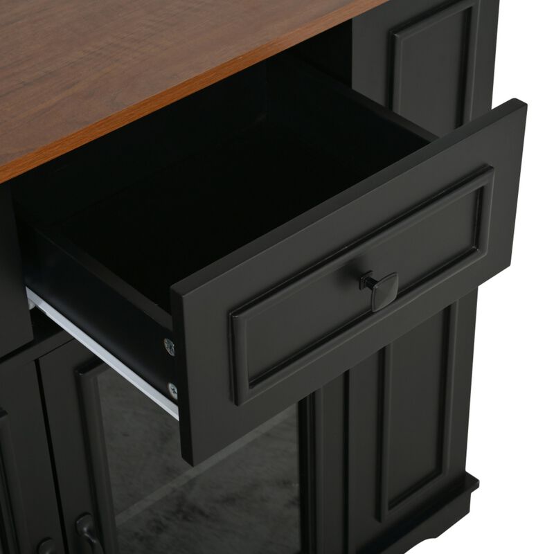 Lobswu Rolling Kitchen Island Cart image number 7