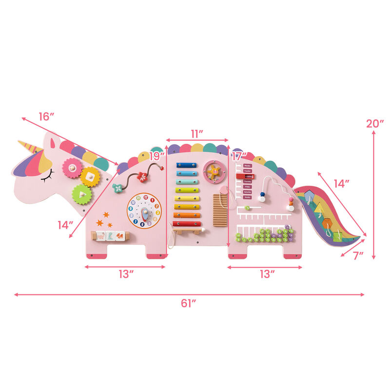 Dinosaur Busy Board 11-in-1 Activity Wall Panels for Education & Early Development image number 2
